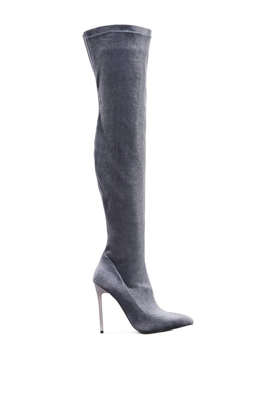 Val Velvet Stiletto Boots