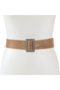 Rectangle Point Buckle Rhinestone Belt