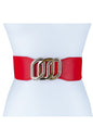 Triple Chain Circle Buckle Elastic Belt