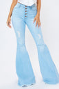 Destiny Distressed Flare Leg Jeans