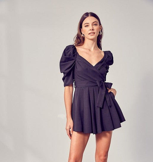 Wrap Side Tie Romper