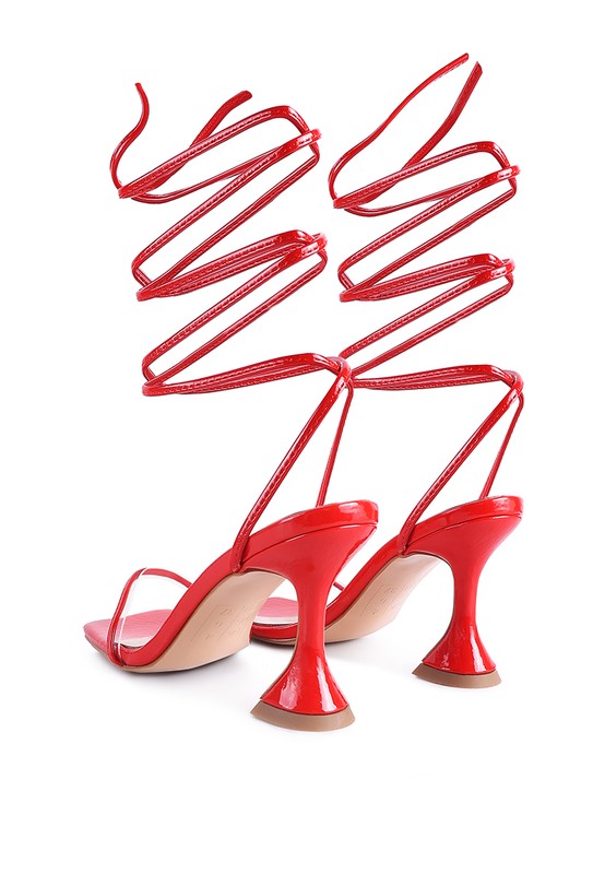 Breeza Lace Up Heeled Sandals