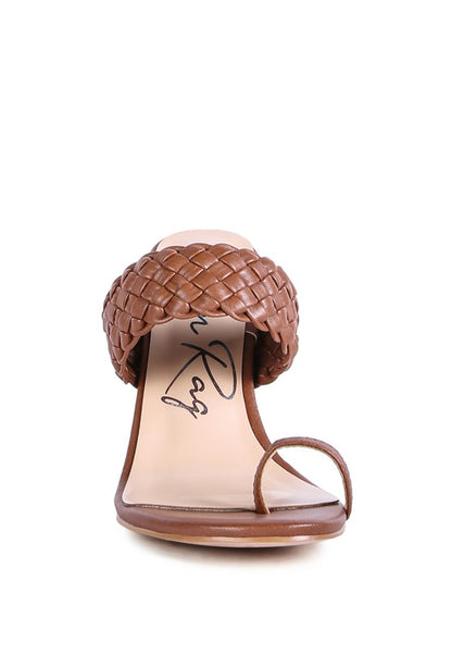 Jaydia Woven Strap Toe Ring Sandals