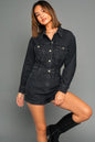 Lola Long Sleeve Denim Romper