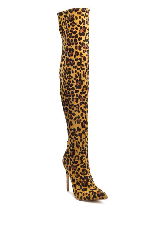 On the Wild Side Over The Knee Heeled Boots