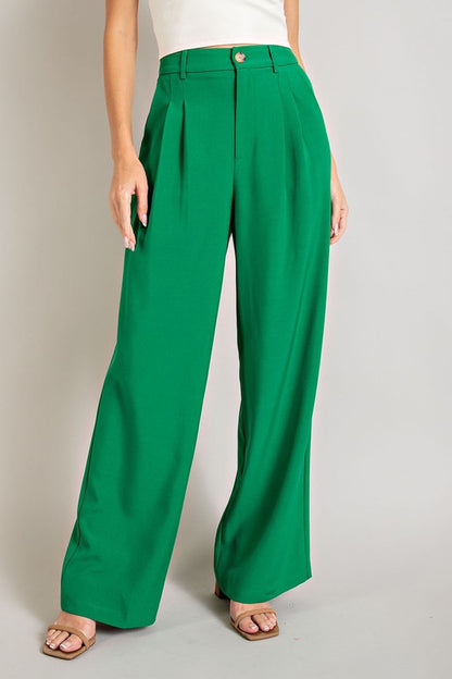 Straight Wide Leg Pants