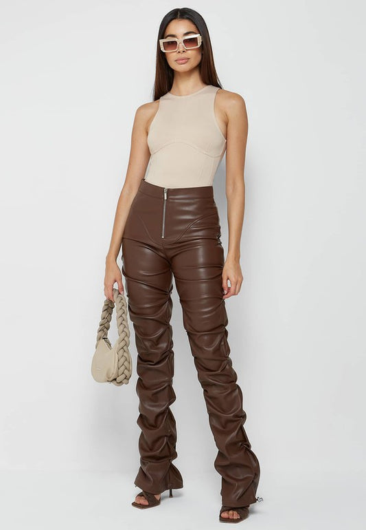 Toni Faux Leather Pants