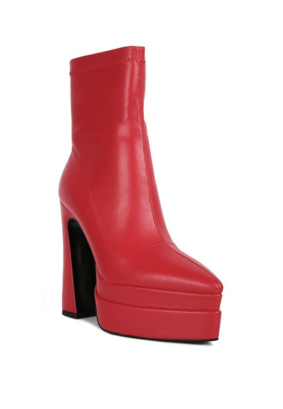 Detra High Platform Ankle Boots