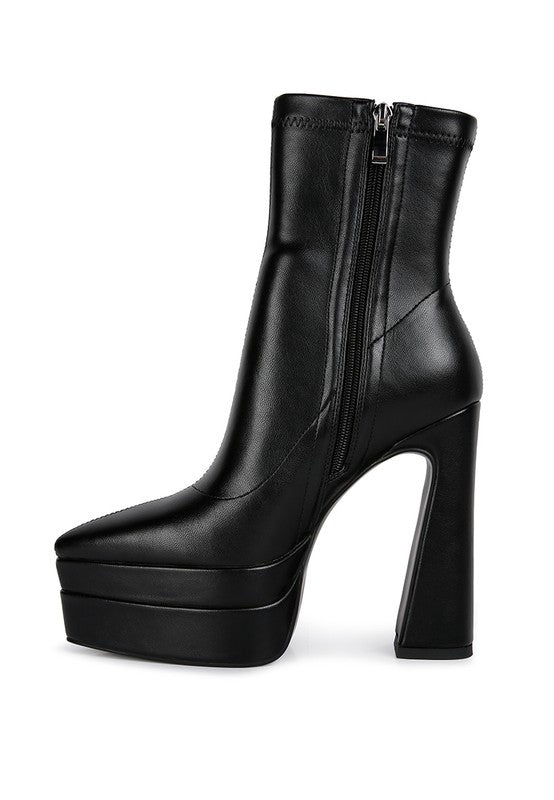 Detra High Platform Ankle Boots