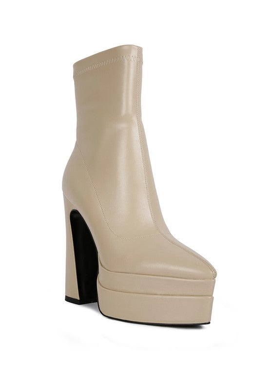 Detra High Platform Ankle Boots