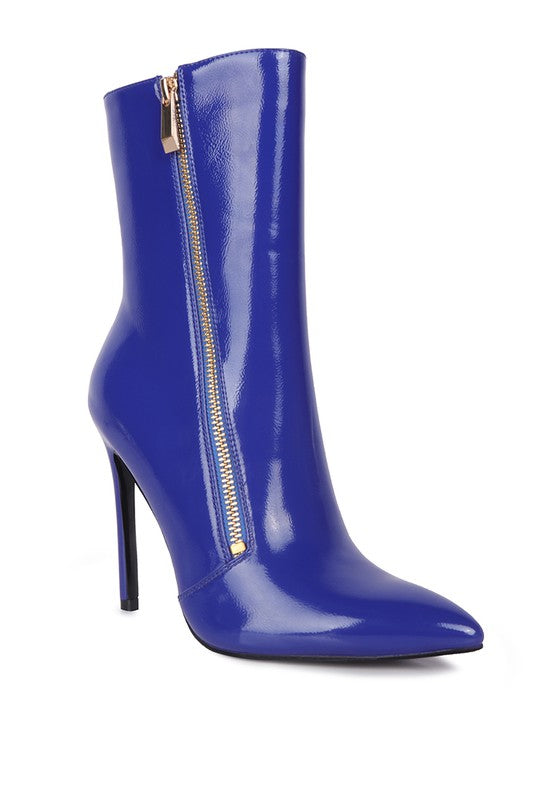Patricia Patent Leather Ankle Boot