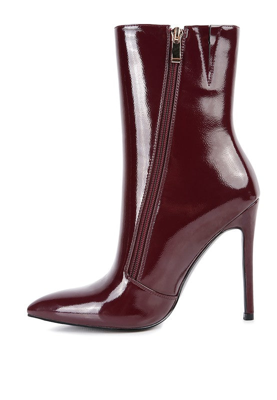 Patricia Patent Leather Ankle Boot