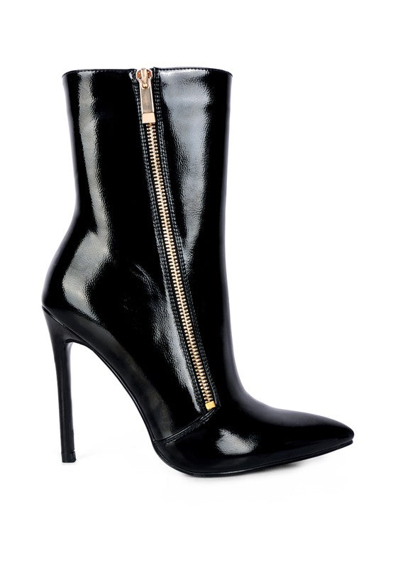 Patricia Patent Leather Ankle Boot