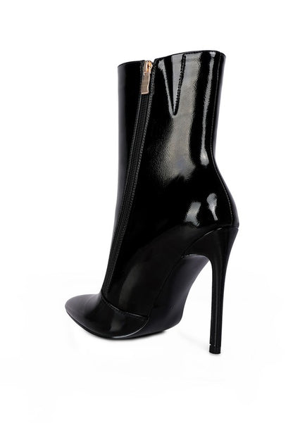 Patricia Patent Leather Ankle Boot