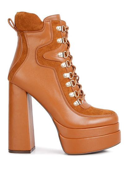 Fran Faux Leather Ankle Boots