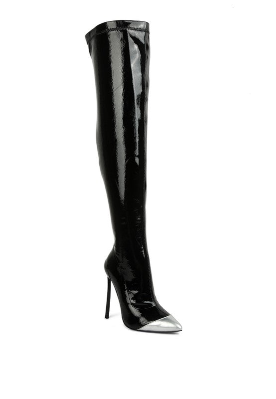 Passion Patent Thigh High Boots