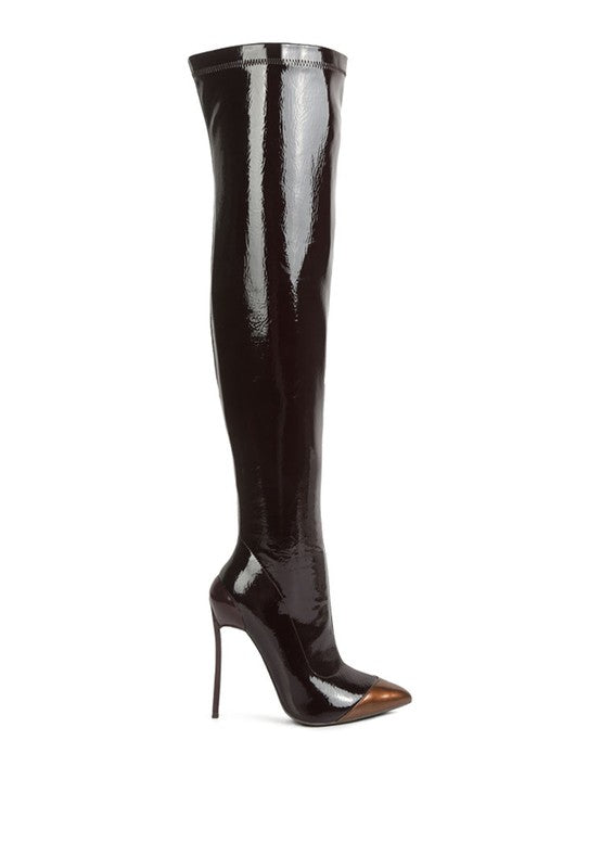 Passion Patent Thigh High Boots