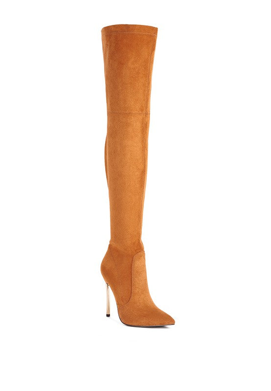 Shaye Stretch Suede Micro Boots