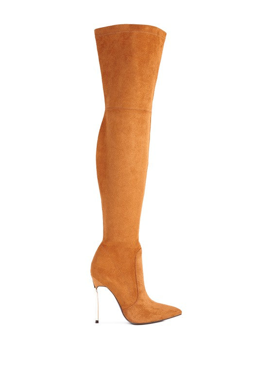 Shaye Stretch Suede Micro Boots