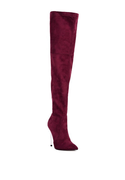 Shaye Stretch Suede Micro Boots