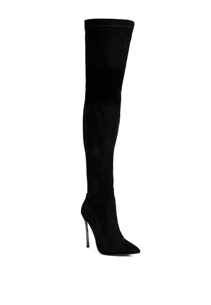 Shaye Stretch Suede Micro Boots