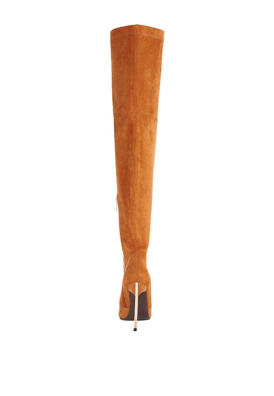 Shaye Stretch Suede Micro Boots