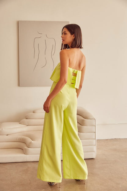 Ruffle Off-Shoulder Jumpsuit