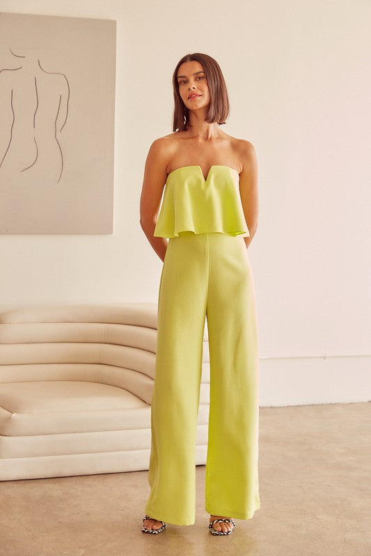 Ruffle Off-Shoulder Jumpsuit