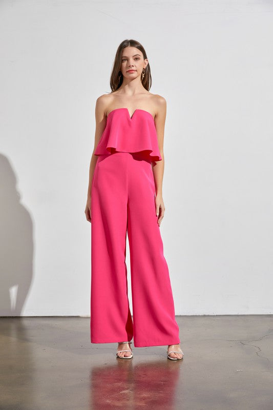 Ruffle Off-Shoulder Jumpsuit