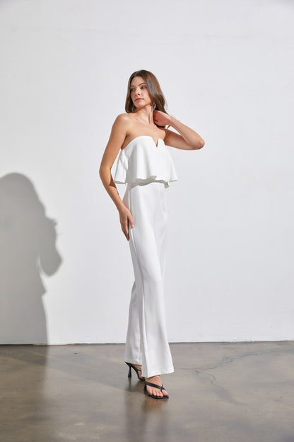 Ruffle Off-Shoulder Jumpsuit