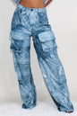 Tyti Tie Dye Print Cargo Pants