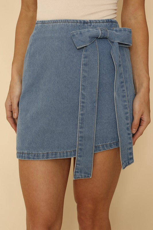 Aysa Asymmetrical Denim Skirt