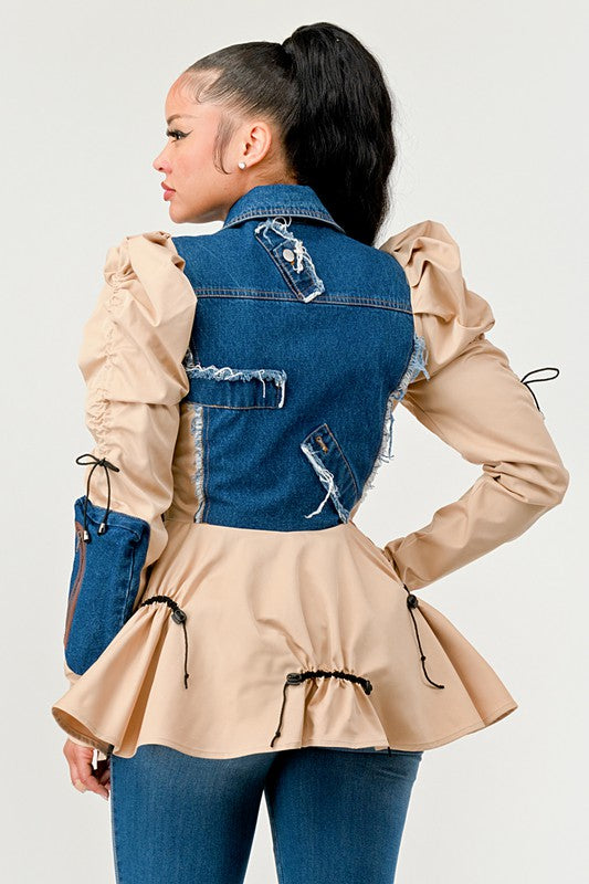 Payten Peplum Panache Denim Jacket