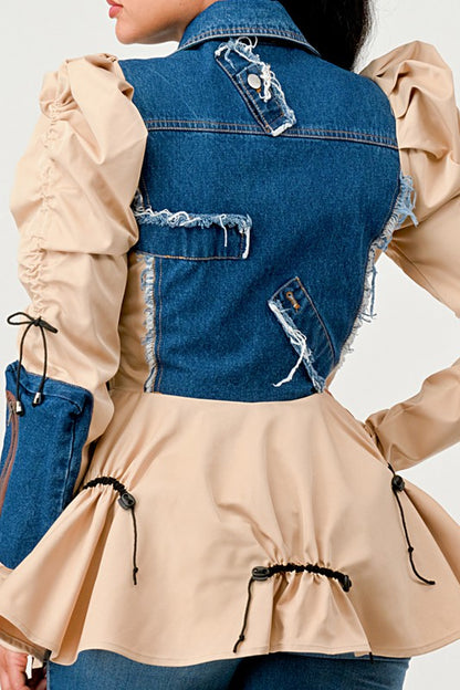 Payten Peplum Panache Denim Jacket