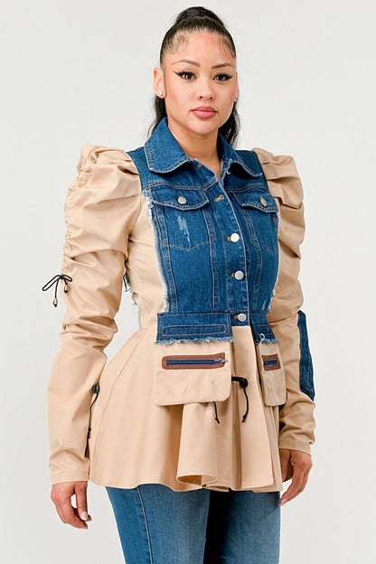 Payten Peplum Panache Denim Jacket