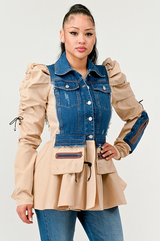 Payten Peplum Panache Denim Jacket