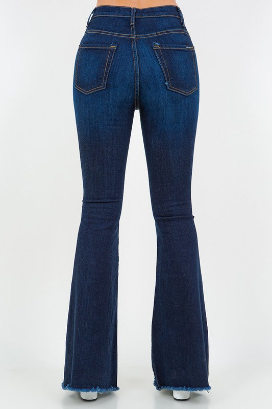 Chloe Cowhide Bell Bottom Jeans