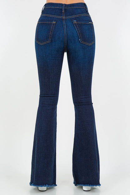 Chloe Cowhide Bell Bottom Jeans