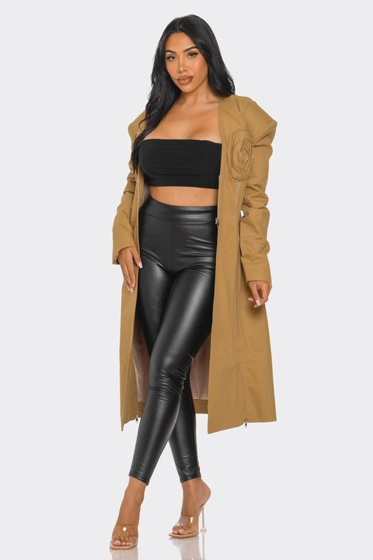 Asia Asymmetrical Structured Coat