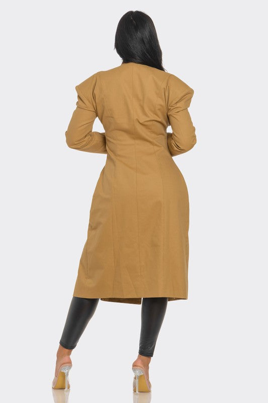 Asia Asymmetrical Structured Coat