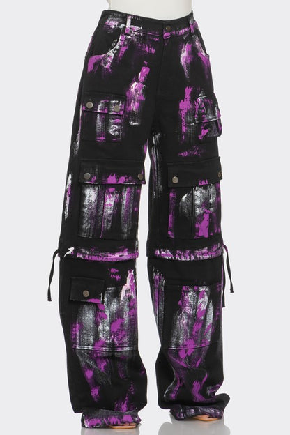 Geisha Graffiti Cargo Pants