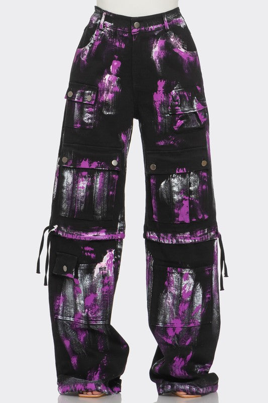 Geisha Graffiti Cargo Pants