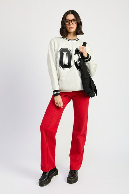 Nae Numbered Long Sleeved Sweater