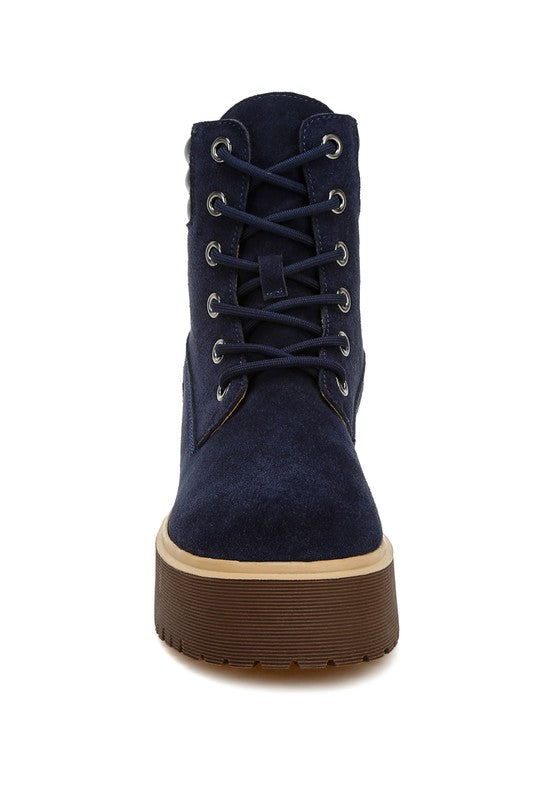 Sadie Suede Lace Up Boots