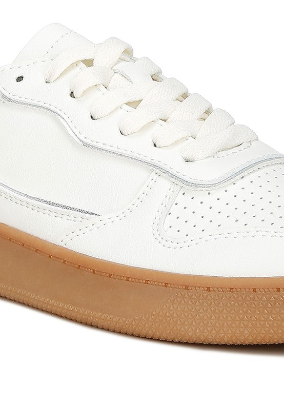 Foxy Faux Leather Sneakers