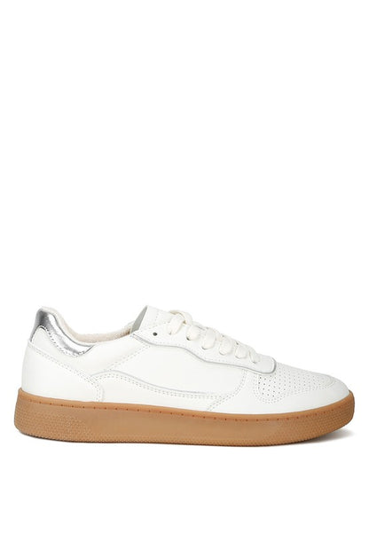 Foxy Faux Leather Sneakers