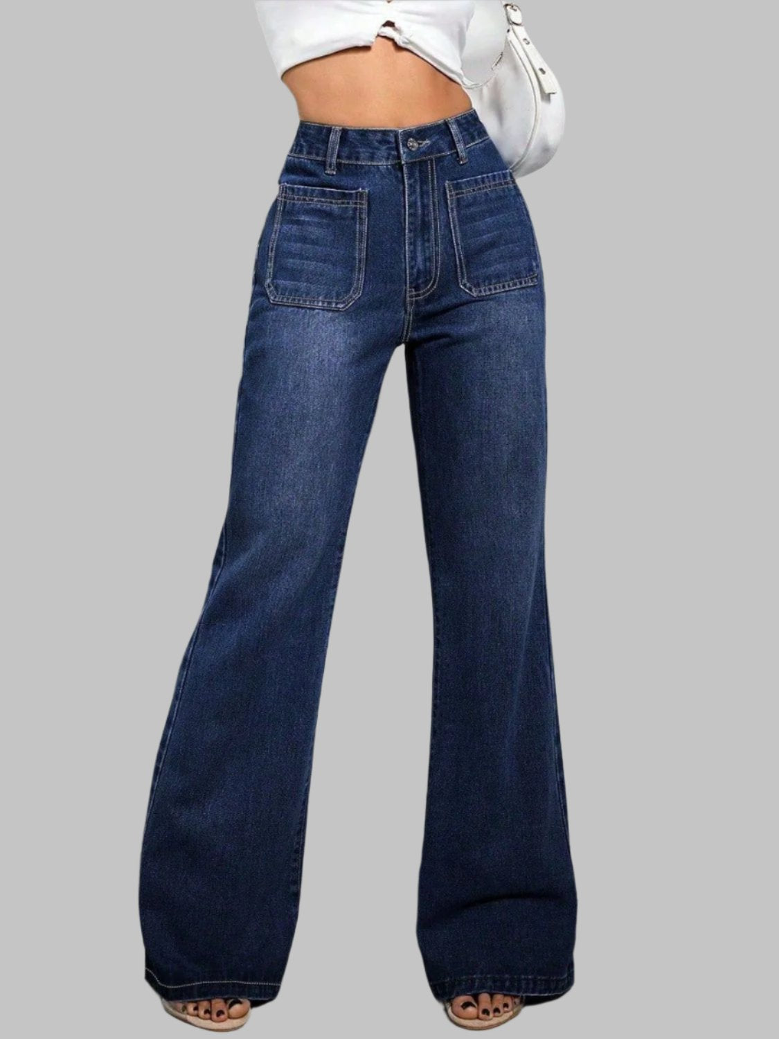 Faith Flat Pocket Jeans