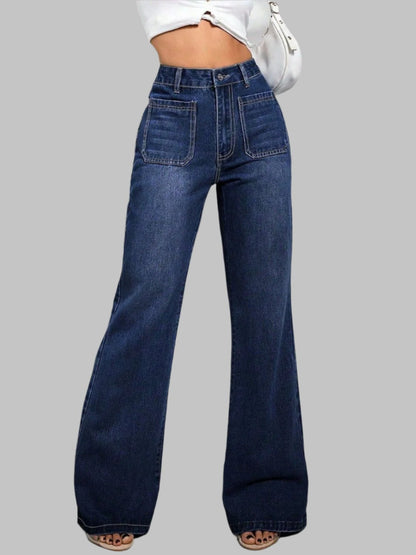 Faith Flat Pocket Jeans