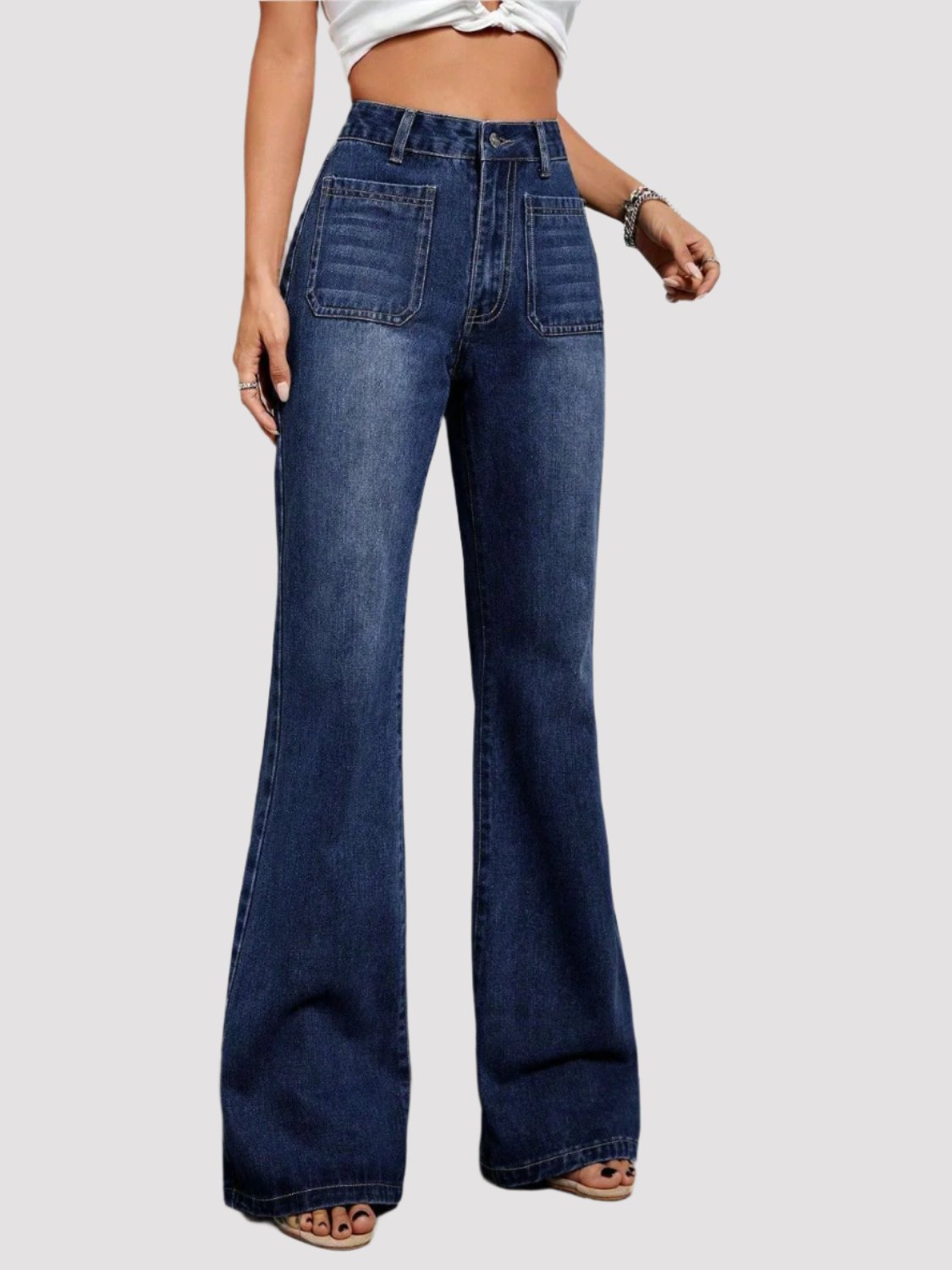 Faith Flat Pocket Jeans