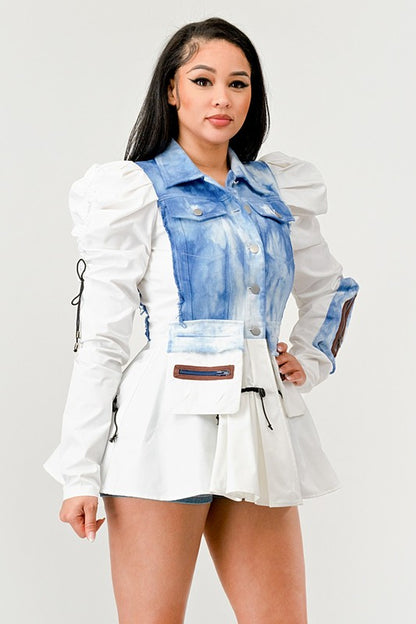 Payten Peplum Panache Denim Jacket